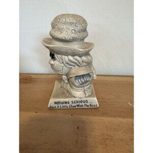 Russ Berrie Wallace Berrie Resin Resin "Chat with Boss" figurine 1970